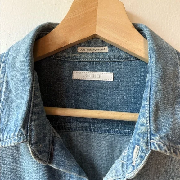 MOTHER, Denim Overshirt, One Size - Picture 2 of 10